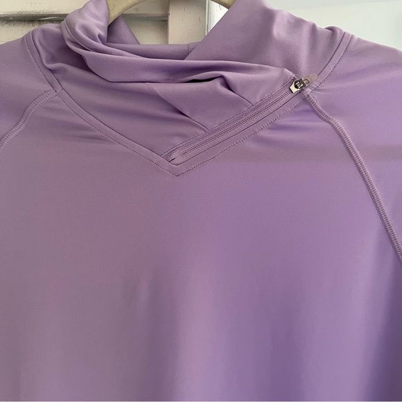 Coolibar Relay Pullover Long Sleeve Top Lavender Sz Medium Sun Protection - Picture 3 of 4